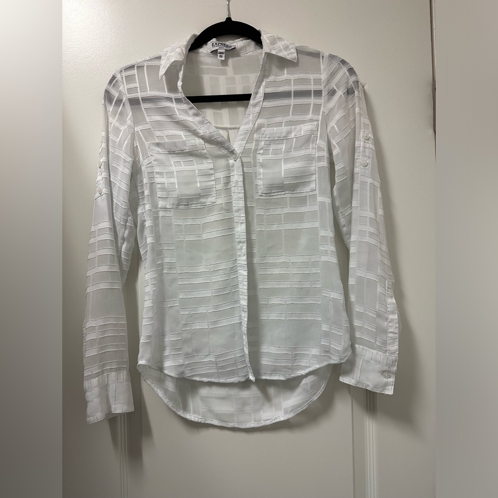 Express size XXS white The Portofino Shirt Slim Fit